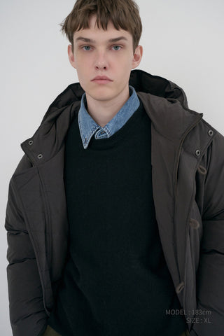 UNISEX GOOSE DOWN PARKA JACKET MUSHROOM