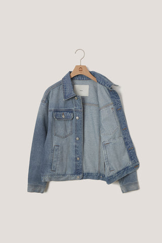 UNISEX DENIM TRUCKER JACKET LIGHT BLUE