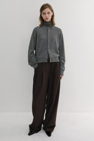 WINTER FLANNEL SLACKS DARK BROWN STRIPE