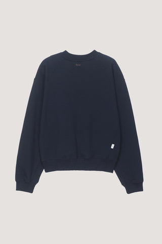 UNISEX DUNST LOGO CREASE SWEATSHIRT FRENCH NAVY