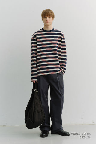 UNISEX STRIPED T-SHIRT NAVY STRIPE