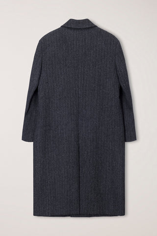 UNISEX BOXY TAILORED COAT GREY HERRINGBONE