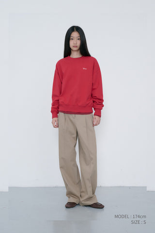 UNISEX GARMENT DYED SWEATSHIRT RED