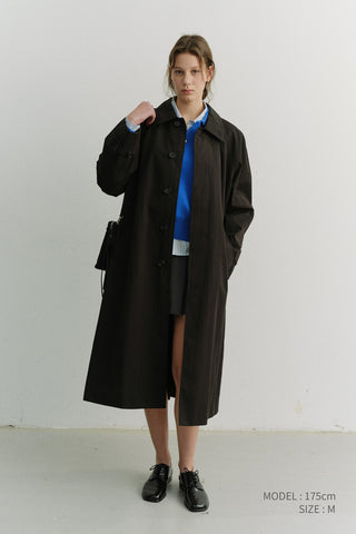 UNISEX REFINED MAC COAT BLACK