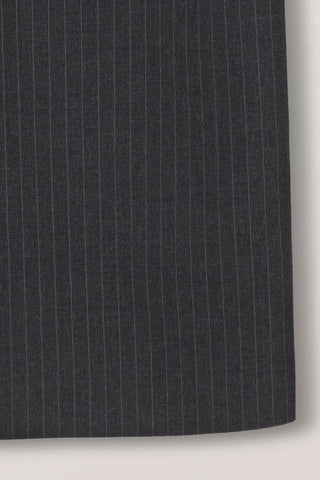 H-LINE LONG STRIPED SKIRT CHARCOAL GREY STRIPE