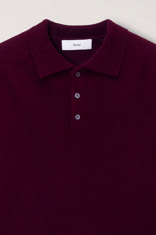 UNISEX COLLARED SWEATER BURGUNDY