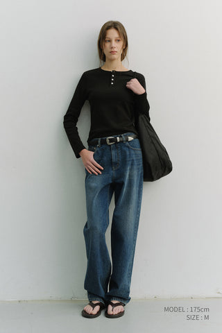 LOOSE JEANS VINTAGE BLUE