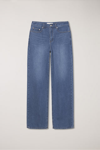 90S WIDE LEG NEW JEANS MID BLUE