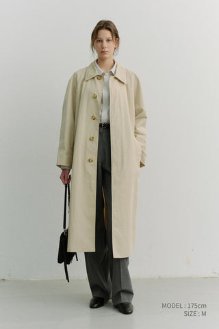 UNISEX REFINED MAC COAT BEIGE