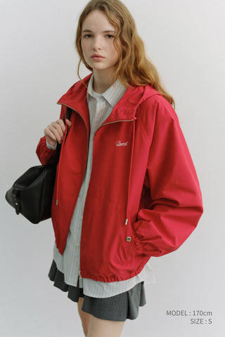 UNISEX LOGO WINDBREAKER RED