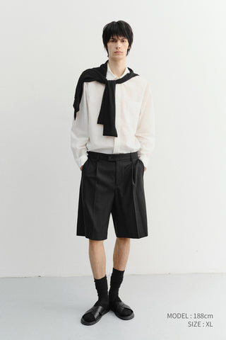 UNISEX SUMMER BREEZE STRIPED OVERSHIRT WHITE