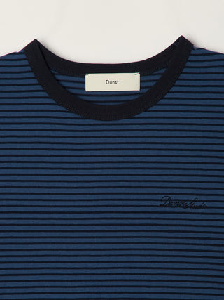 ESSENTIAL STRIPE LOGO T-SHIRT BLUE NAVY STRIPE