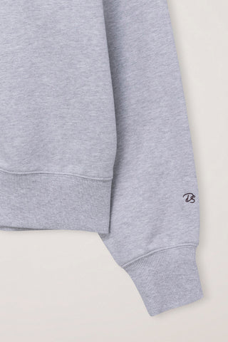 UNISEX SLOGAN SWEATSHIRT MID MELANGE GREY