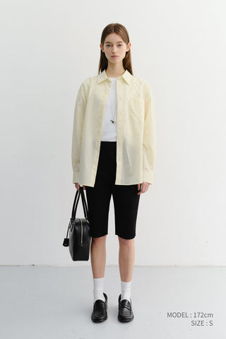 UNISEX SUMMER BREEZE STRIPED OVERSHIRT BUTTER