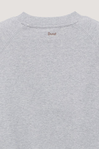 UNISEX DUNST LOGO CREASE SWEATSHIRT MELANGE GREY