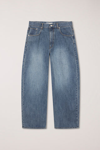 RELAXED CURVED JEANS VINTAGE BLUE