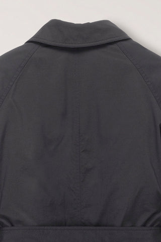 UNISEX PADDED BALMACAAN COAT CHARCOAL GREY