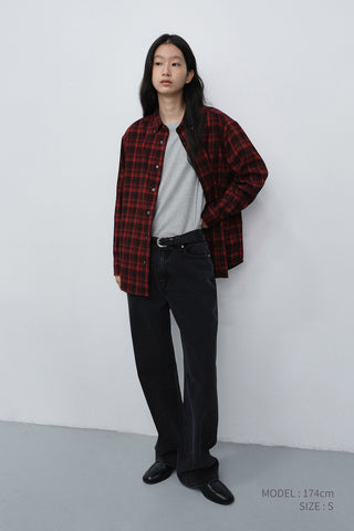 WIDE JEANS WASHED BLACK