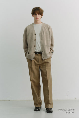 UNISEX LOOSE T-SHIRT OATMEAL MELANGE