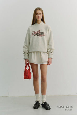 UNISEX VINYL SWEATSHIRT OATMEAL MELANGE