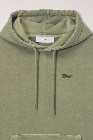 UNISEX GARMENT DYED HOODIE OLIVE GREEN