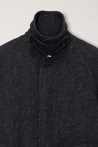 UNISEX RELAXED BALMACAAN COAT BROWN TWEED