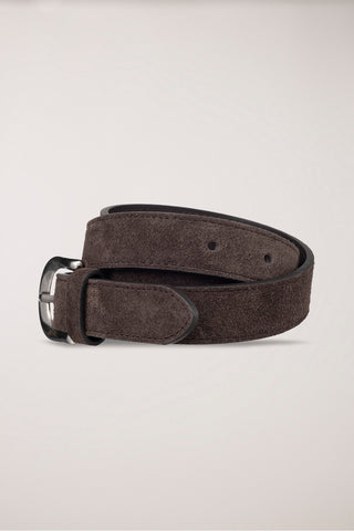 D-BUCKLE SUEDE BELT ESPRESSO