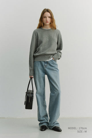 90S WIDE LEG NEW JEANS LIGHT BLUE