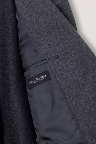 UNISEX LAYERED CASHMERE BLAZER CHARCOAL GREY
