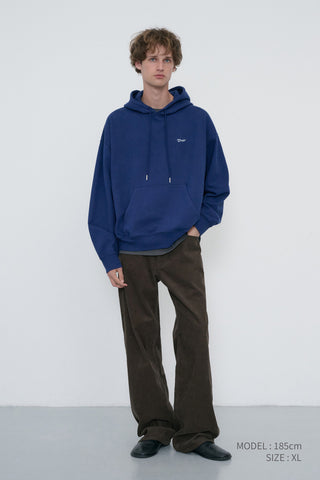 UNISEX GARMENT DYED HOODIE NAVY