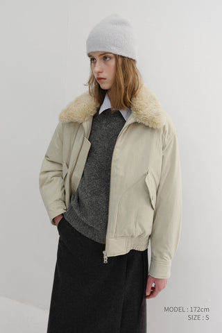 UNISEX FLIGHT PADDED JACKET BEIGE