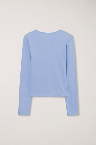 ESSENTIAL CREW-NECK T-SHIRT SOFT BLUE