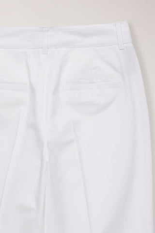 SUMMER STRAIGHT CHINO SLACKS WHITE