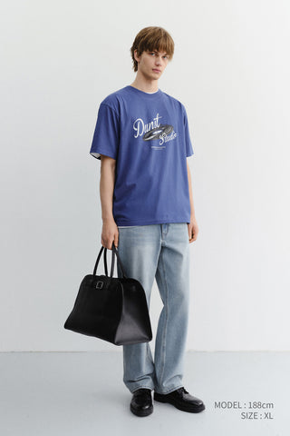 UNISEX VINYL T-SHIRT BLUE