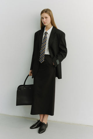 STRIPED TIE OLIVE