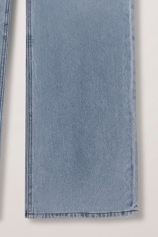 SUMMER RELAXED WIDE JEANS LIGHT BLUE