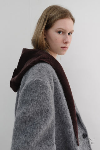 UNISEX ALPACA BLAZER COAT MELANGE GREY