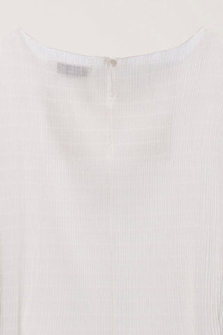 PLEATS BLOUSE IVORY