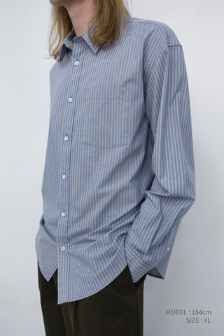 UNISEX INFORMAL SHIRT BLUE STRIPE