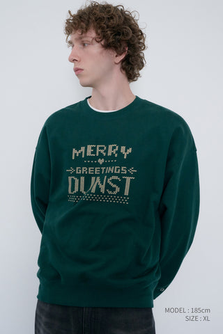 UNISEX PIXEL SWEATSHIRT DEEP GREEN