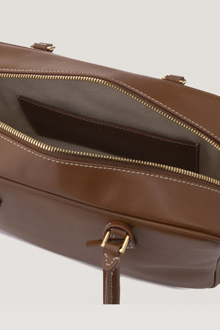 CLASSIC 28 LEATHER BAG TAN