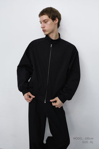 UNISEX VOLUME HARRINGTON JACKET BLACK