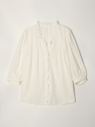 JANE FRILL BLOUSE WHITE