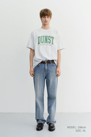 UNISEX VINTAGE ARCH LOGO T-SHIRT LIGHT MELANGE GREY