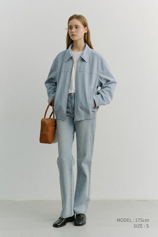 ESSENTIAL STRAIGHT FULL LENGTH JEANS LIGHT BLUE