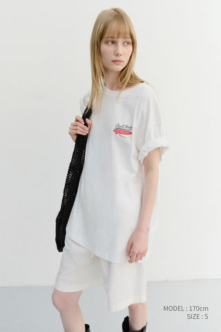 UNISEX SUMMER HOLIDAY SURF BOARD T-SHIRT OFF WHITE