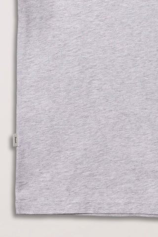 UNISEX MARINE LOGO T-SHIRT LIGHT MELANGE GREY