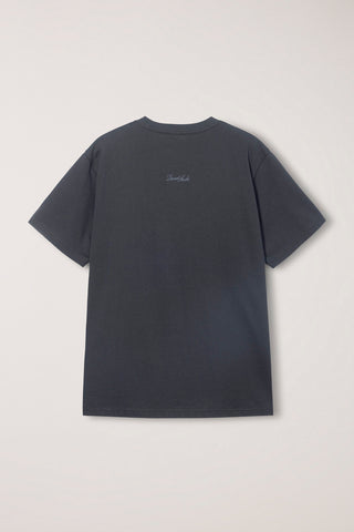 UNISEX VINYL T-SHIRT CHARCOAL GREY