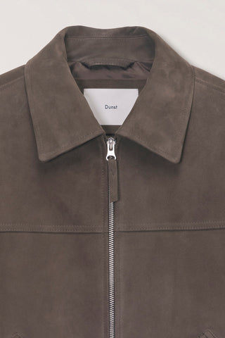 UNISEX REFINED SUEDE BLOUSON TAUPE SUEDE