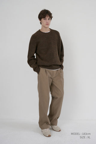 UNISEX SHAGGY DOG SWEATER BROWN